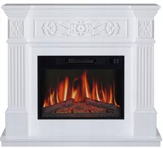 ArtiFlame elektrický stojací krb s funkciou vykurovania, biely, 1800 W, 106,6 x 92,5 x 37 cm